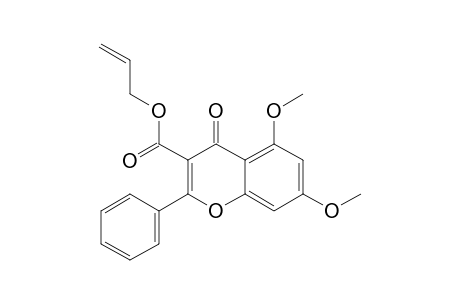 3-Allyloxycarbonyl-5,7-dimethoxyflavanone