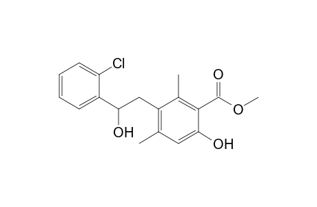 Methyl 5-[2-(2-Chlorophenyl)-2-hydroxyethyl]-4,6-dimethylsalicylate