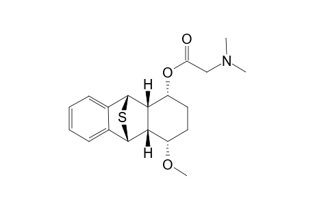 (endo)-9,10-Epithio-1.alpha.-[(dimethylamino)acetoxy]-4.alpha.-methoxy-(octahydro)anthracene