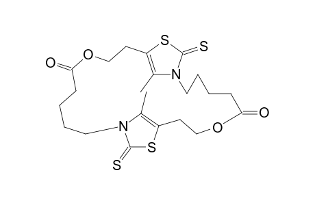 4-Methyl-9-oxo-8-oxa-3,5-nonanothiazole-2(3H)-thione dimeric lactone