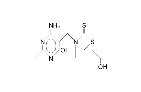 3-(4-Amino-2-methyl-5-pyrimidinyl)methyl-trans(?)-4-hydroxy-4-methyl-5-(2-hydroxy-ethyl)-thiazolidine-2-thione