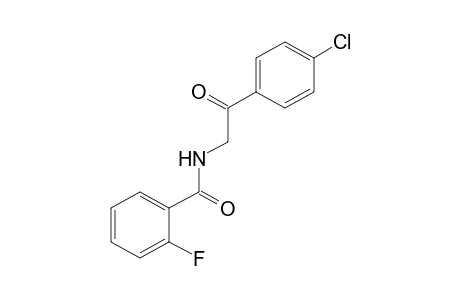 N-(p-chlorophenacyl)-o-fluorobenzamide