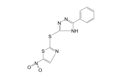 5-nitro-2-[(5-phenyl-4H-1,2,4-triazol-3-yl)thio]thiazole