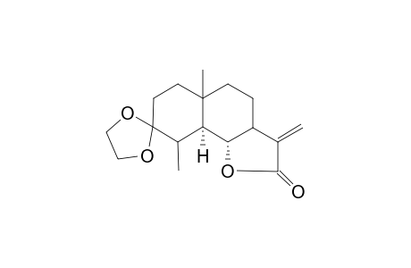 3,3-(ethylenedioxy)eudesm-11(12)-eno-13,6.alpha.-lactone