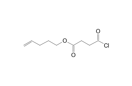 Succinic acid, monochloride pent-4-enyl ester