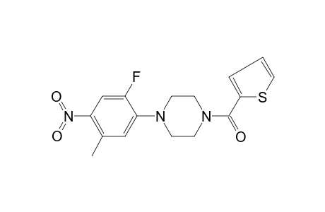 [4-(2-Fluoro-5-methyl-4-nitrophenyl)piperazin-1-yl](thiophen-2-yl)methanone