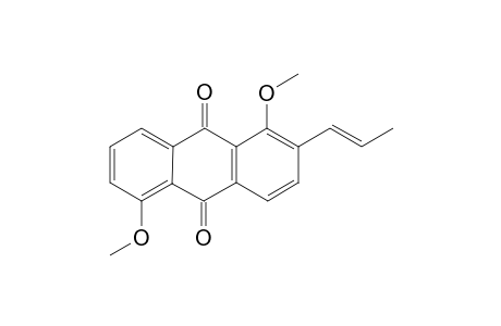 1,5-Dimethoxy-2-(prop-1'-enyl)anthraquinone