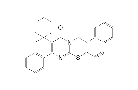 3-phenethyl-2-(prop-2-yn-1-ylthio)-3H-spiro[benzo[h]quinazoline-5,1'-cyclohexan]-4(6H)-one