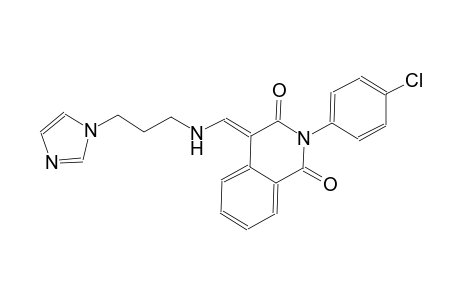 1,3(2H,4H)-isoquinolinedione, 2-(4-chlorophenyl)-4-[[[3-(1H-imidazol-1-yl)propyl]amino]methylene]-, (4E)-
