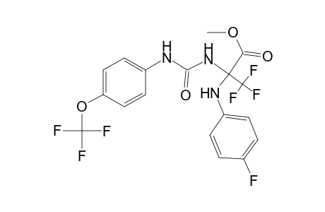 alanine, 3,3,3-trifluoro-N-(4-fluorophenyl)-2-[[[[4-(trifluoromethoxy)phenyl]amino]carbonyl]amino]-, methyl ester