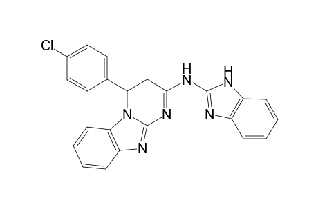 3-(BENZIMIDAZOL-2-YLAMINO)-1-(4-CHLOROPHENYL)-1,2-DIHYDROPYRIMIDINO-[1,2-A]-BENZIMIDAZOLE