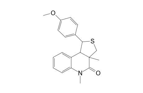 1-(4-Methoxyphenyl)-3a,5-dimethyl-1,3,3a,9b-tetrahydrothieno[3,4-c]quinolin-4(5H)-one