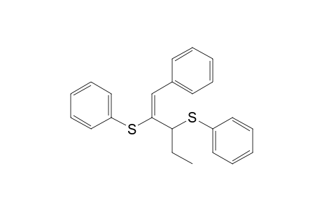 Benzene, 1,1'-[[1-ethyl-2-(phenylmethylene)-1,2-ethanediyl]bis(thio)]bis-, (E)-
