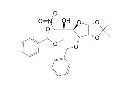 .alpha.-D-Allofuranose, 1,2-o-(1-methylethylidene)-5-C-(nitromethyl)-3-o-(phenylmethyl)-, 6-benzoate