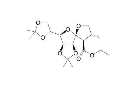 (3'R,3aS,4R,4'R,6R,6aS)-6-[(4R)-2,2-dimethyl-1,3-dioxolan-4-yl]-2,2,4'-trimethyl-3'-spiro[6,6a-dihydro-3aH-furo[3,4-d][1,3]dioxole-4,2'-oxolane]carboxylic acid ethyl ester