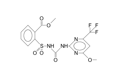 Benzoic acid, 2-[[[[[4-methoxy-6-(trifluoromethyl)-2-pyrimidinyl]amino]carbonyl]amino]sulfonyl]-, methyl ester