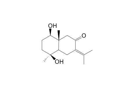 (5S,8R,8aR)-5,8-Dihydroxy-3-isopropylidene-5,8a-dimethyl-octahydro-naphthalen-2-one