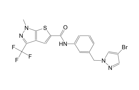 1H-thieno[2,3-c]pyrazole-5-carboxamide, N-[3-[(4-bromo-1H-pyrazol-1-yl)methyl]phenyl]-1-methyl-3-(trifluoromethyl)-