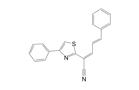 5-Phenyl-2-(4-phenylthiazol-2-yl)-penta-2,4-dienenitrile