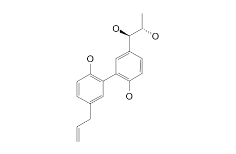 ERYTHRO-7'-HYDROXYL-STREBLUSLIGNANOL;5-ALLYL-5'-(1,2-DIHYDROXYPROPYL)-(1,1'-BIPHENYL)-2,2'-DIOL