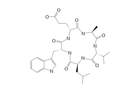 BE-18257-A;CYCLO-(-D-GLU-L-ALA-D-VAL-L-LEU-D-TRP-)