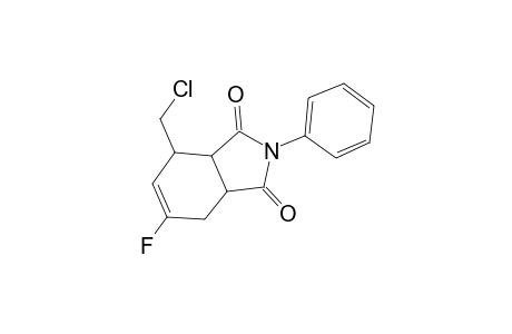 4-(Chloromethyl)-6-fluoro-2-phenyl-3A,4,7,7A-tetrahydroisoindole-1,3-dione