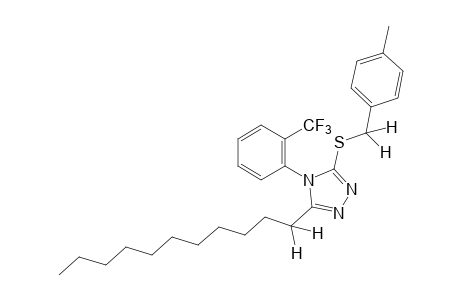 3-[(p-methylbenzyl)thio]-4-(alpha,alpha,alpha-trifluoro-o-tolyl)-5-undecyl-4H-1,2,4-triazole