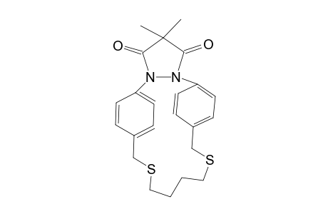 5,8:17,20-Dietheno-1H,9H,16H-pyrazolo[1,2-l][1,6,12,13]dithiadiazacyclooctadecine-1,3(2H)-dione, 11,12,13,14-tetrahydro-2,2-dimethyl-