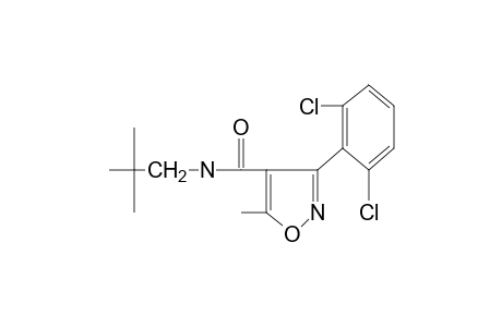 3-(2,6-dichlorophenyl)-5-methyl-N-neopentyl-4-isoxazolecarboxamide