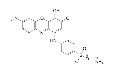 Ammonium 4-[(4-hydroxy-7-dimethylamino-3-oxo-3H-phenoxazin-1-yl)amino]benzenesulfonate