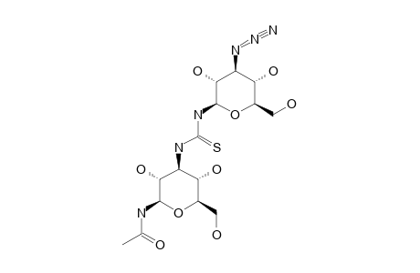 N-ACETYL-3-DEOXY-3-[N'-(3-AZIDO-3-DEOXY-BETA-D-GLUCOPYRANOSYL)-THIOUREIDO]-BETA-D-GLUCOPYRANOSYLAMINE