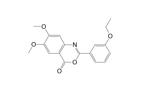 4H-3,1-benzoxazin-4-one, 2-(3-ethoxyphenyl)-6,7-dimethoxy-