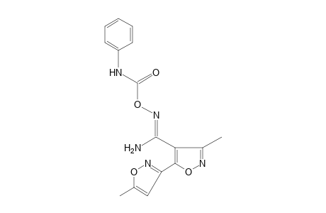 3-methyl-5-(5-methyl-3-isoxazolyl)-O-(phenylcarbamoyl)-4-isoxazolecarboxamidoxime