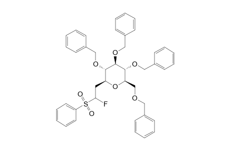 Benzyl-6-deoxy-6-(1'-fluoro)-phenylsulfonylmethyl-2,3,4-tri-o-benzyl-beta-D-glucopyranoside