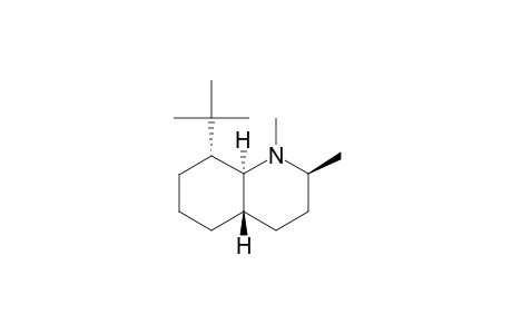 N,2-BETA-DIMETHYL-8-ALPHA-TERT.-BUTYL-TRANS-DECAHYDROQUINOLINE