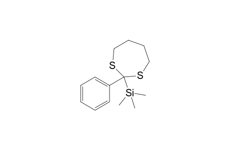2-Phenyl-2-(trimethylsilyl)-1,3-dithiacycloheptane