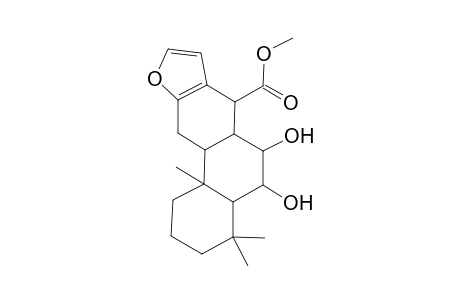 Methyl 5,6-dihydroxy-4,4,11b-trimethyl-1,2,3,4,4a,5,6,6a,7,11,11a,11b-dodecahydrophenanthro[3,2-b]furan-7-carboxylate