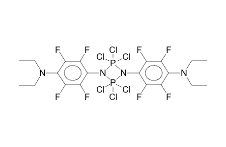 1-TRICHLOROPHOSPHAZO-4-DIETHYLAMINOTETRAFLUOROBENZENE, DIMER