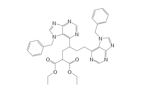 Ethyl 4,6-bis( 7'-benzyl-6'-purinyl)-2-ethoxycarbonylhexanoate