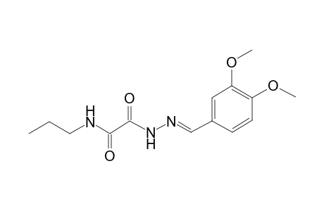 2-Oxo-N-propyl-2-(veratrylidenehydrazino)acetamide