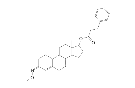 ESTR-4-ENE-17.BETA.-OL-3-ONE(3-O-METHYLOXIME-17.BETA.-PHENYLPROPIONATE)