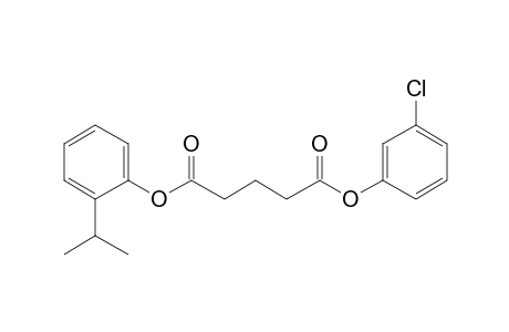 Glutaric acid, 3-chlorophenyl 2-isopropylphenyl ester