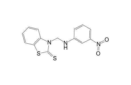 3-[(m-nitroanilino)methyl]-2-benzothiazolinethione