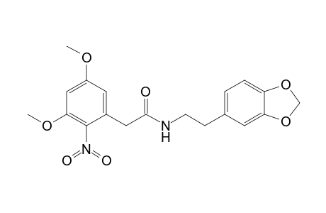 [2-(3,4-METHYLENEDIOXYPHENYL)-ETHYL]-(2-NITRO-3,5-DIMETHOXY-PHENYL)-ACETIC-AMIDE