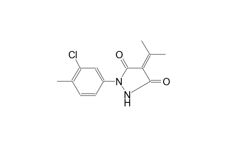 1-(3-Chloro-4-methylphenyl)-4-(1-methylethylidene)-3,5-pyrazolidinedione