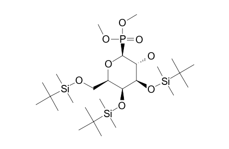 3,4,6-TRIS-O-[(TERT.-BUTYL)-DIMETHYLSILYL]-BETA-D-GALACTOPYRANOSYLPHOSPHONIC-ACID-DIMETHYLESTER