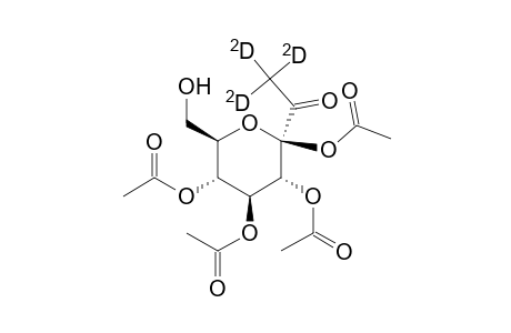 1-Trideuterioacetyl-.beta.-D-glucopyranose tetraacetate