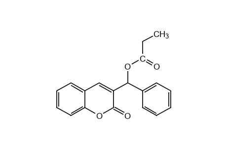 3-(alpha-hydroxybenzyl)coumarin, propionate