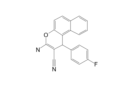 3-Amino-1-(4-fluorophenyl)-1H-benzo[F]chromene-2-carbonitrile