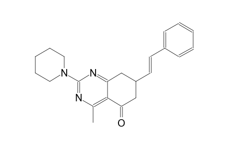5(6H)-quinazolinone, 7,8-dihydro-4-methyl-7-[(E)-2-phenylethenyl]-2-(1-piperidinyl)-